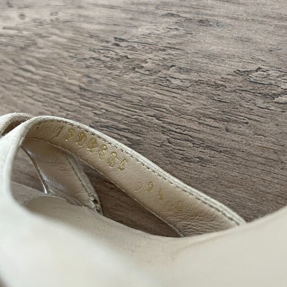 Gucci Suede Leather Python Heel Ankle Strap Pumps 9.5B - Picture 11 of 11